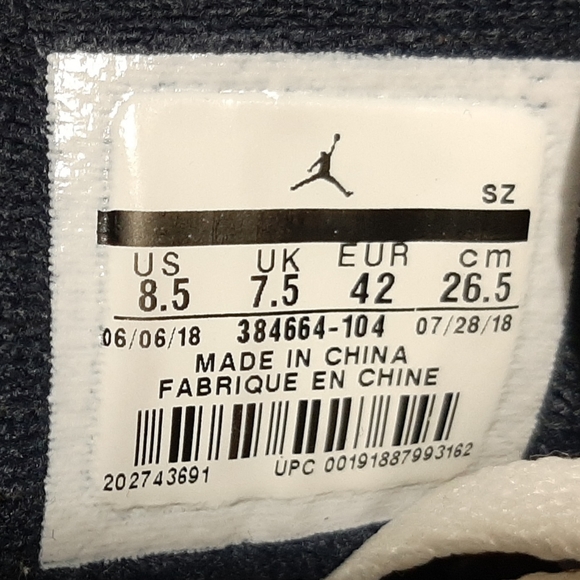 Jordan 6 Retro Tinker 384664-104 size 8.5 - Picture 9 of 9